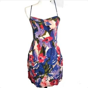 ANTHROPOLOGIE Floral Spaghetti Strap Dress